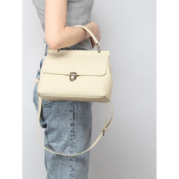 Сумка женская натуральная кожа GU 2066-6750, 1отд+карм/перег, плечевой ремень, молочный SALE 259964 - Adelia фото 10