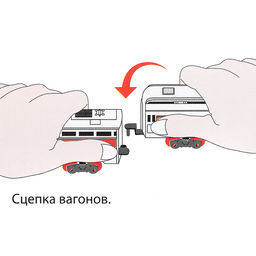 Железная дорога "Междугородняя электричка" (свет-звук, длина пути 280) в коробке