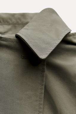ZW COLLECTION SHORT HOODED TRENCH COAT - Zara фото 9