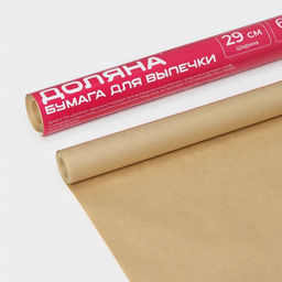 Цена за 3 шт. Бумага для выпечки Доляна, 30 см×6 м, в термоусадке