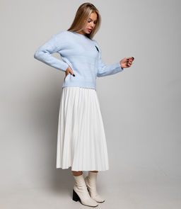 Джемпер #КТ299, светло-голубой - Dommod фото 3