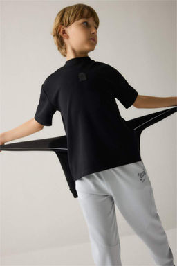 Oversize Modal S_rt Bask_l_ Ti__rt Erkek _ocuk - Defacto фото 2