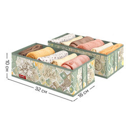 Набор органайзеров для белья, 2 шт., без крышки, 32*16*10 см, BOHO, шт - Valiant фото 8