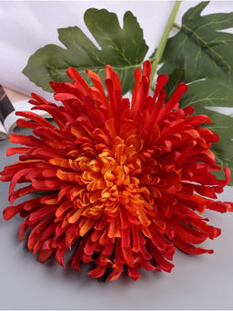 Цветы искусственные «Хризантема леди элит», 67×16 см, оранжевые