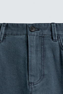 WASHED STRAIGHT-LEG TROUSERS