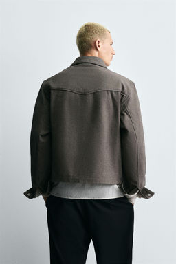 TWILL TEXTURED OVERSHIRT - Zara фото 3