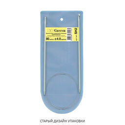 Для вязания Gamma SH2 крючки для вязания циркулярные алюминий d 4.0 мм 80 см в чехле фото 5