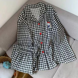 K13235 Домашний костюм (рубашка и брюки) ГРАФИТ