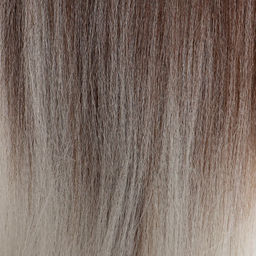 SIM-BRAIDS Канекалон двухцветный, гофрированный, 65 см, 90 гр, цвет светло-серый/русый(#FR-15) - Queen fair фото 2