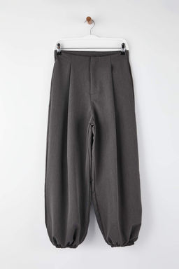 Kahverengi Yuksek Bel Dokuma Salvar Pantolon TWOAW26PL00169 - Trendyolmilla фото 11