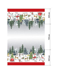 Скатерть Этель Праздник в лесу 147х110 см с ГМВО,100% хлопок,саржа 190гр/м2  фото 15