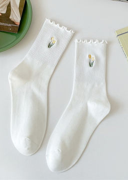 Носки р.35-40 Тюльпан Белые