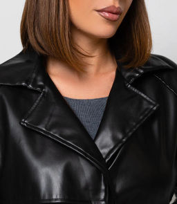 Тренч #КТ5505 (1), чёрный - Dommod фото 5