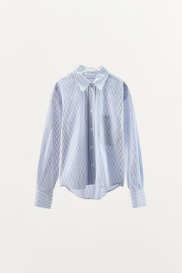 STRIPED PYJAMA-STYLE SHIRT - Zara фото 9