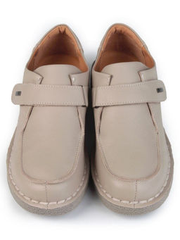 01-7581-5 BEIGE Ботинки демисезонные женские (натуральная кожа)