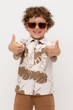 КР 302731/бежевый,тропики к556 рубашка для мал - Crockid фото 6