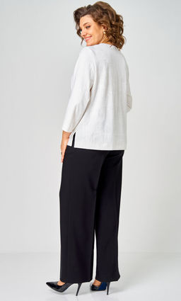 Блуза БелЭльСтиль 880 белый принт фото 2