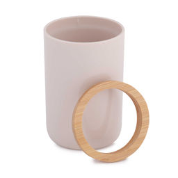 Стакан для зубных щеток п/эт. "Бамбук" (бежевый)