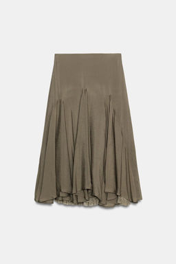 FLOWING GODET SKIRT WITH LACE - Zara фото 8