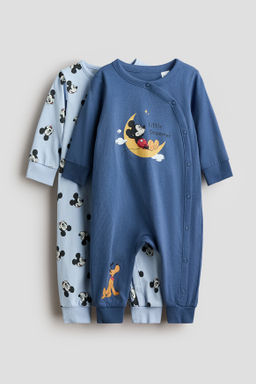 Pack de 2 pijamas enteros en algod?n estampado