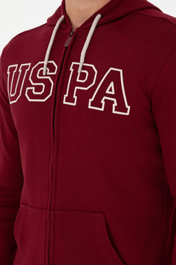 Мужской бордово-красный свитшот - U.s. polo assn фото 7