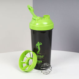 Бутылка/Шейкер BIGBRO SHS-700 чёрно-зелёная, для спортивного питания 700ML/уп60 - Галеонтрейд фото 2