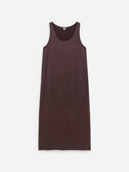 Vestido de sat?n sin mangas