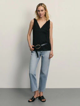 Джинсы straight укороченные / Zarina