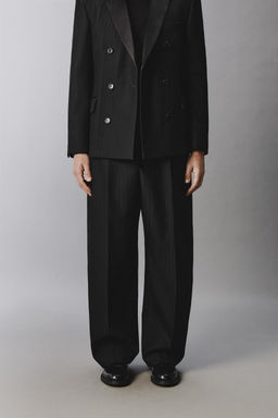 LIMITED EDITION CURVED FIT SUIT TROUSERS - Zara фото 12