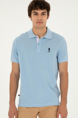 Мужская голубая базовая футболка Неожиданная скидка в корзине - U.s. polo assn фото 10