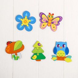 Головоломка пазл из крупных деталей Лесные животные - Лесная мастерская фото 6