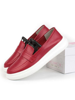 03-ZL-8501 DK. RED Полуботинки женские (натуральная кожа)