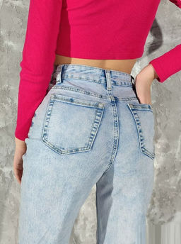 Джинсы женские трубы УЦЕНКА D35