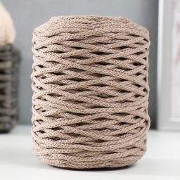 Шнур для вязания без сердечника 70% хлопок, 30% полиэстер ширина 3 мм 100 м/160±10 г (104)