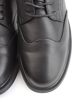 03-DYL141-1 BLACK Полуботинки женские (натуральная кожа)