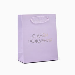 Цена за 2 шт. Пакет ламинированный «С днём рождения тебя», тиснение, S 12 х 15 х 5.5 см