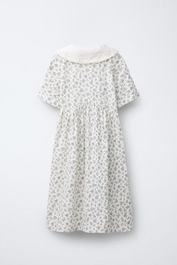 FLORAL PRINT DRESS WITH PETER PAN COLLAR - Zara фото 2