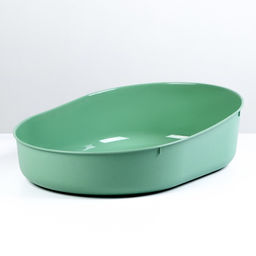 Лоток для кошек без сетки Космо 51,9 x37,8 x14 см, зеленый - Simaland фото 2