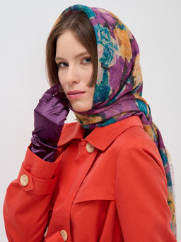 Оригинальный двусторонний платок.Обработка края-бахрома. - Tantino фото 3