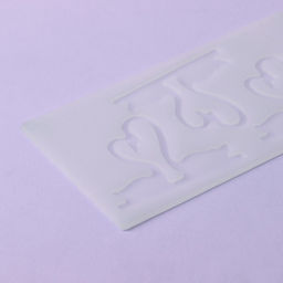 Цена за 3 шт. Форма для шоколада Пара лебедей, силикон, 3 ячейки, 20?10.5?0.3 см, прозрачная