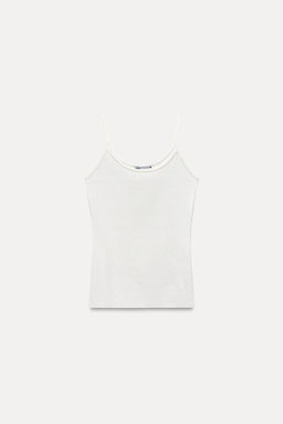 POLYAMIDE SLIM STRAP T-SHIRT - Zara фото 7