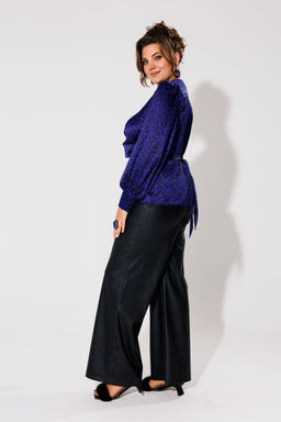 Блуза ANELLI 1735 индиго лео  фото 5