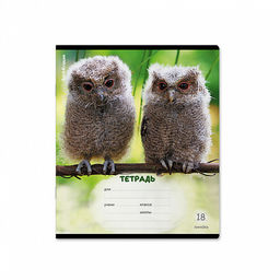 Цена за 10 шт. Тетрадь школьная ученическая ErichKrause Пушистики, 18 листов, линейка (в плёнке по 10 шт.)_MIX-PACK  фото 5