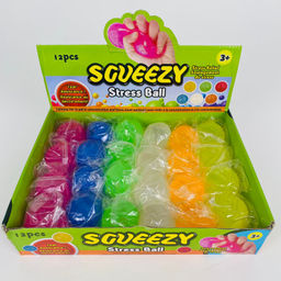 Мякиш антистресс SQUEEZY - Stress Ball 24 шт в уп (арт. 10390)