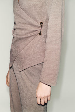 SIDE BROOCH TOP - Zara фото 5