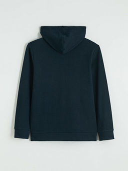 Kap??onlu Erkek Fermuarl? Sweatshirt