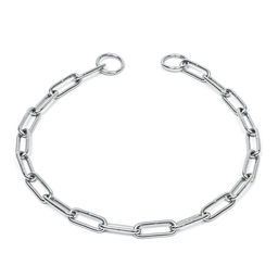 Ошейник - удавка металлический, сварная цепь, 70 см, толщина проволоки 4 мм - Пижон фото 2