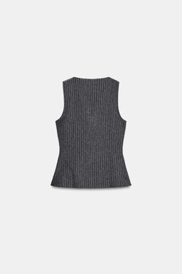 PINSTRIPE WAISTCOAT TOP - Zara фото 6