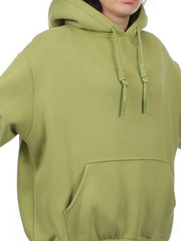 2214 LIGHT GREEN Толстовка женская (85% хлопок, 10% полиэстер, 5% спандекс) - Fashion фото 3