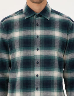 Ye_il Regular Fit Uzun Kollu Oduncu G_mlek - Pierre cardin фото 6